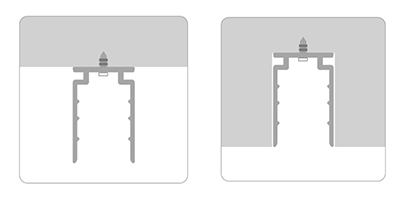 Bounce Locking Aluminum Profile